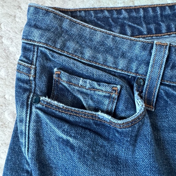 PAIGE Colette Crop Flare Jeans 28 High Rise Button Fly Raw Hem Cropped Denim - Picture 13 of 17